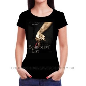 Camiseta Feminina Baby Look A Lista de Schindler