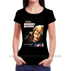 Camiseta Feminina Baby Look Brinquerdo Assassino