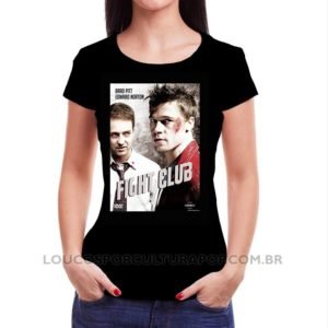 Camiseta Feminina Baby Look Clube da Luta