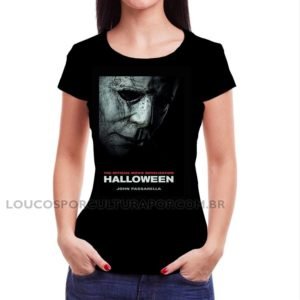 Camiseta Feminina Baby Look Halloween Capa