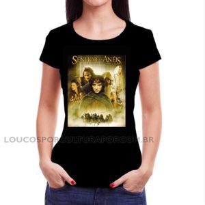 Camiseta Feminina Baby Look O Senhor dos Anéis