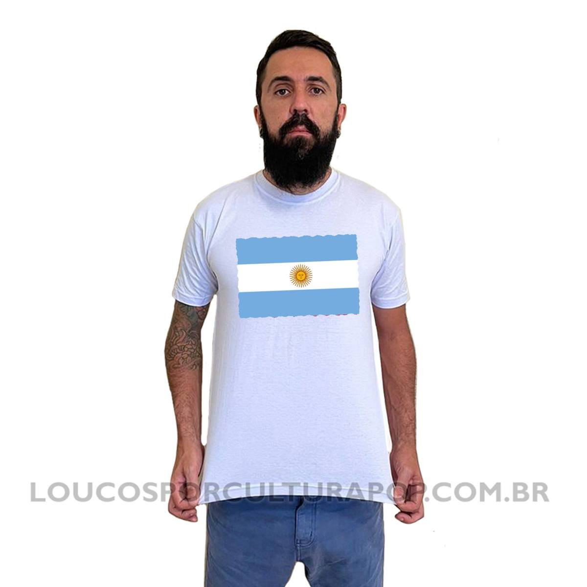 Camiseta Masculina Bandeira da Argentina - Imagem 2