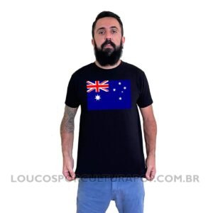 Camiseta Masculina Bandeira da Austrália