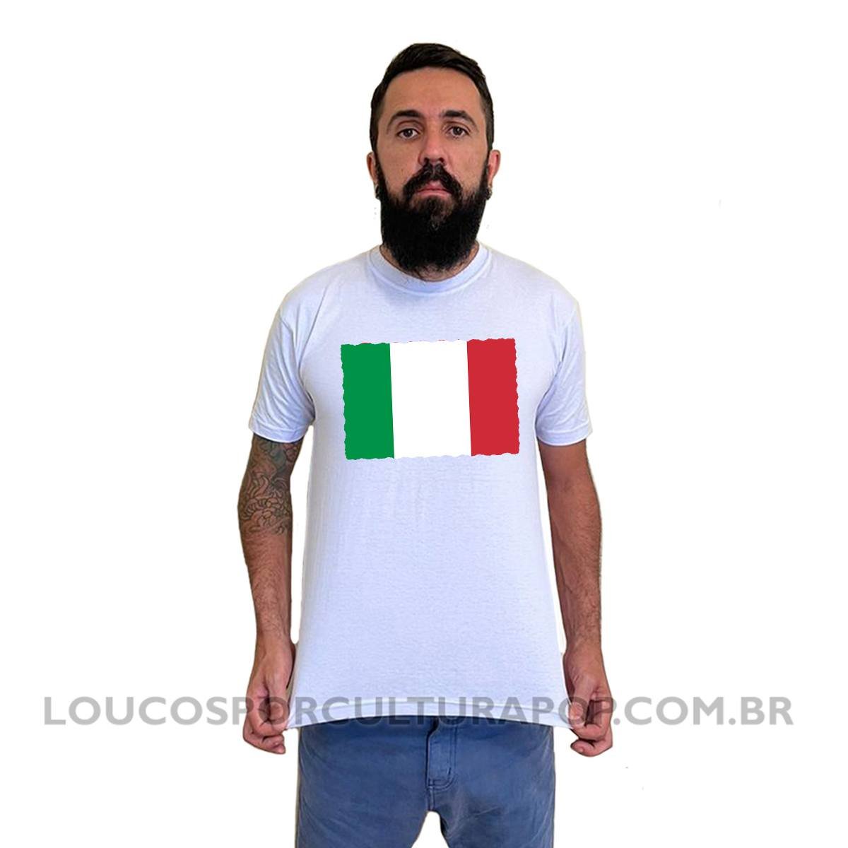 Camiseta Masculina Bandeira da Itália - Imagem 2