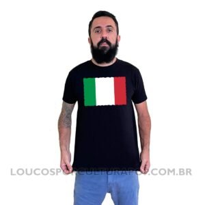Camiseta Masculina Bandeira da Itália
