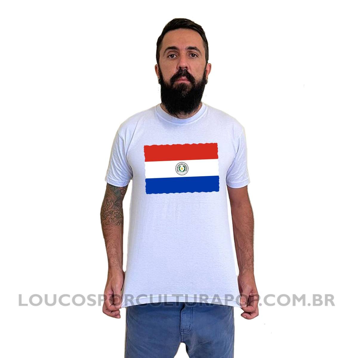 Camiseta Masculina Bandeira do Paraguai - Imagem 2