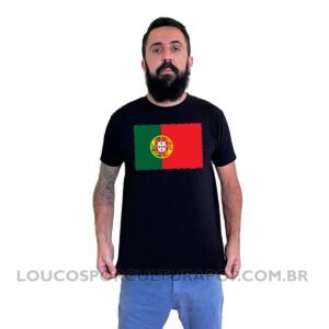 Camiseta Masculina Bandeira de Portugal