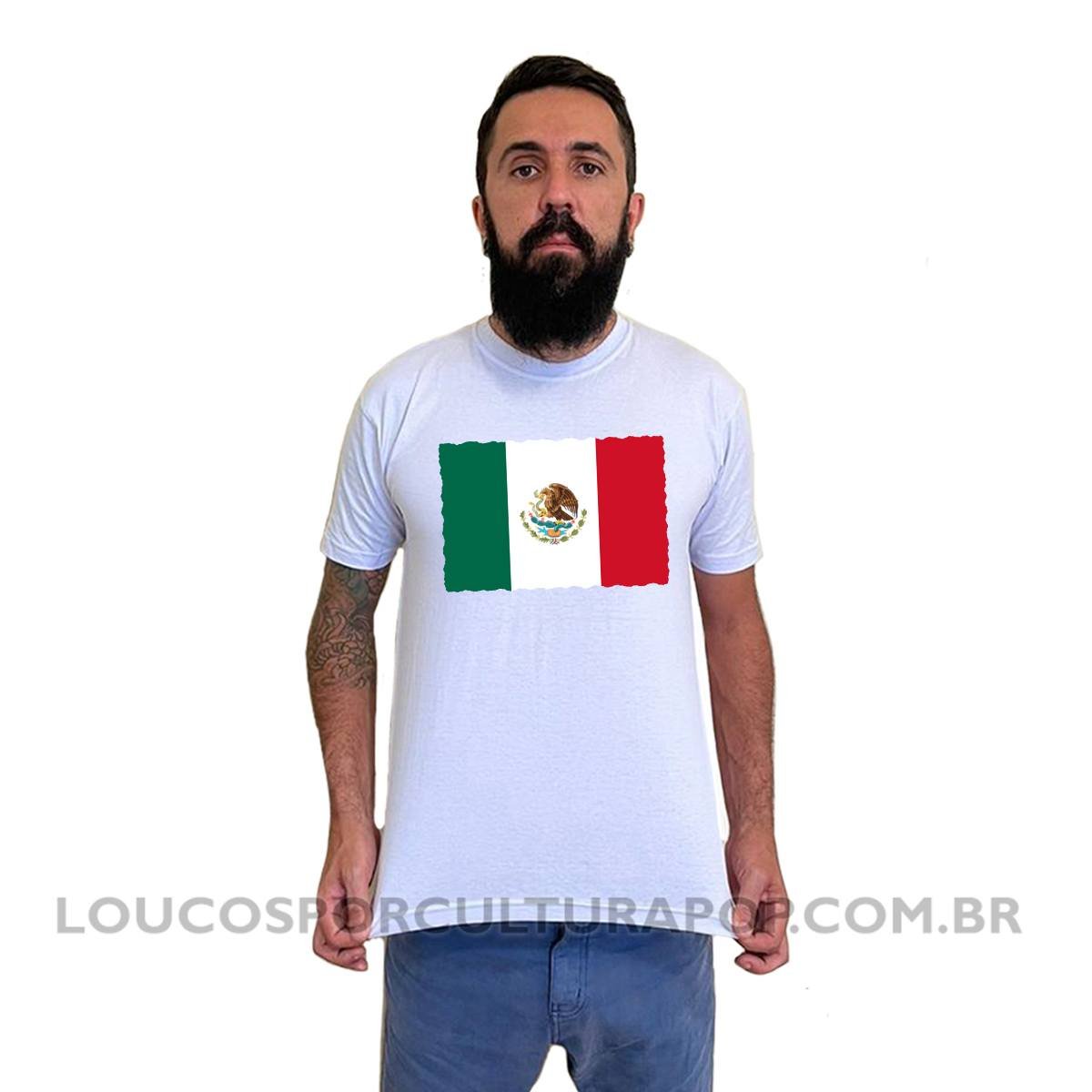 Camiseta Masculina Bandeira do México - Imagem 2