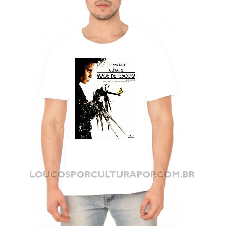 Camiseta Masculina Edward Maos de Tesoura - Imagem 2