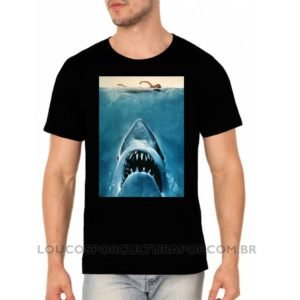 Camiseta Masculina Tubarão Jaws