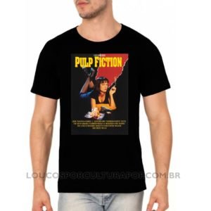 Camiseta Masculina Pulp Fiction Capa