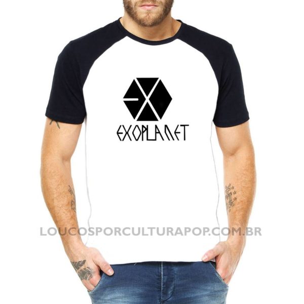 Camiseta Masculina Raglan Exoplanet